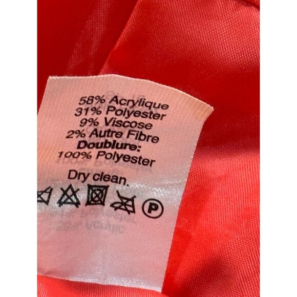 J. Crew womens Romantic Chic dress Size 12 Orange/white/Pink  pockets Sleeveless - Picture 8 of 12